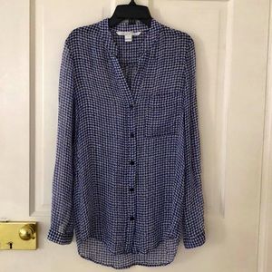 DVF Diane Von Furstenberg Silk Blouse (Size 0)